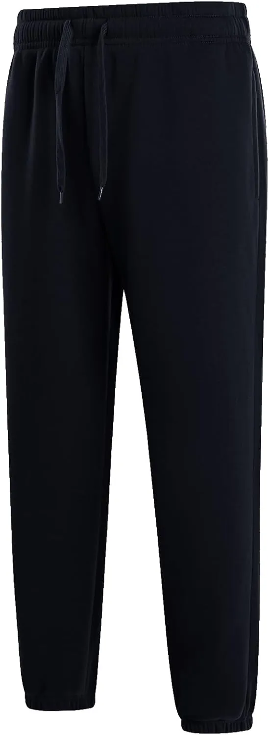 3 Pack of Jogger Mens Fleece Active Athletic Workout Sweatpants for Men Elastic Waist Drawstring