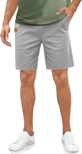 Comdecevis Mens Casual Shorts Stretch Waist Drawstring Summer Beach Twill Chino Golf Shorts