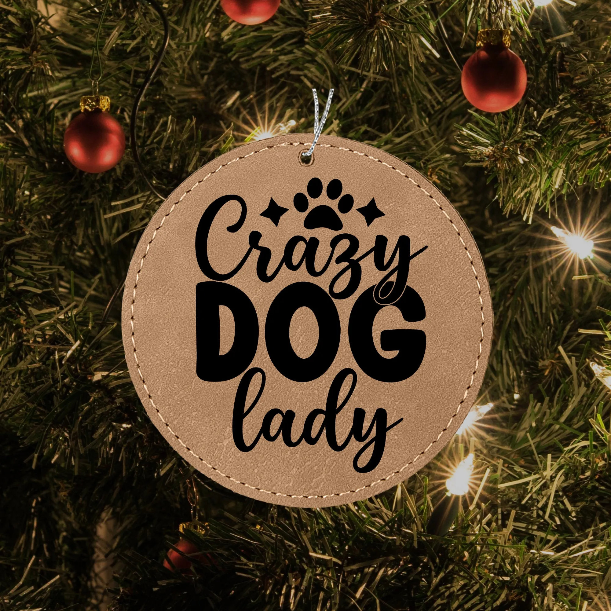 Crazy Dog Lady Ornament
