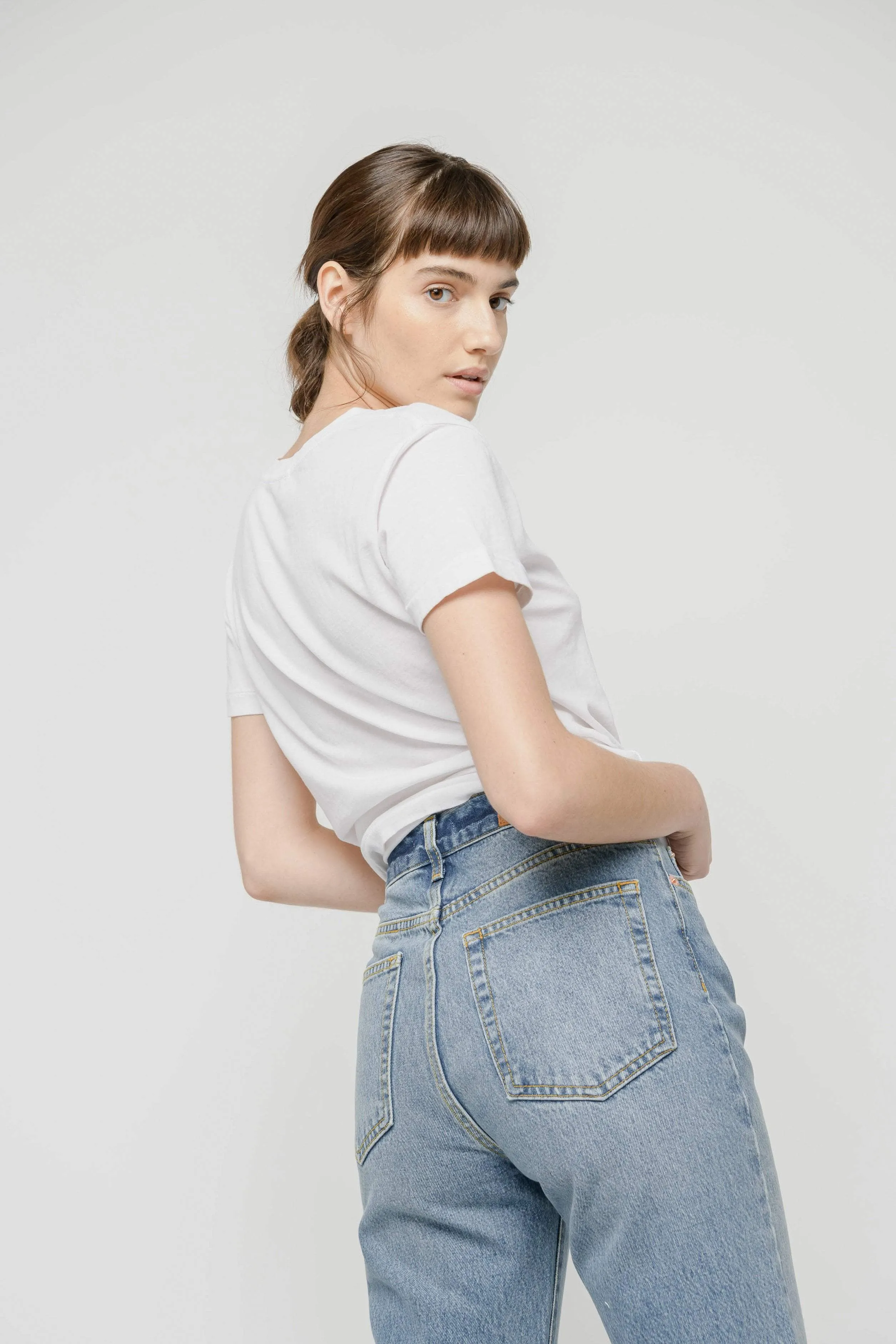 CROPPED TEE - OPTIC WHITE