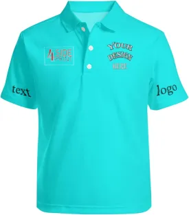 Custom Polo Shirts Bulk for Men Women Personalized Polo Shirts with Logo Name Picture for Business Print Work Shirt