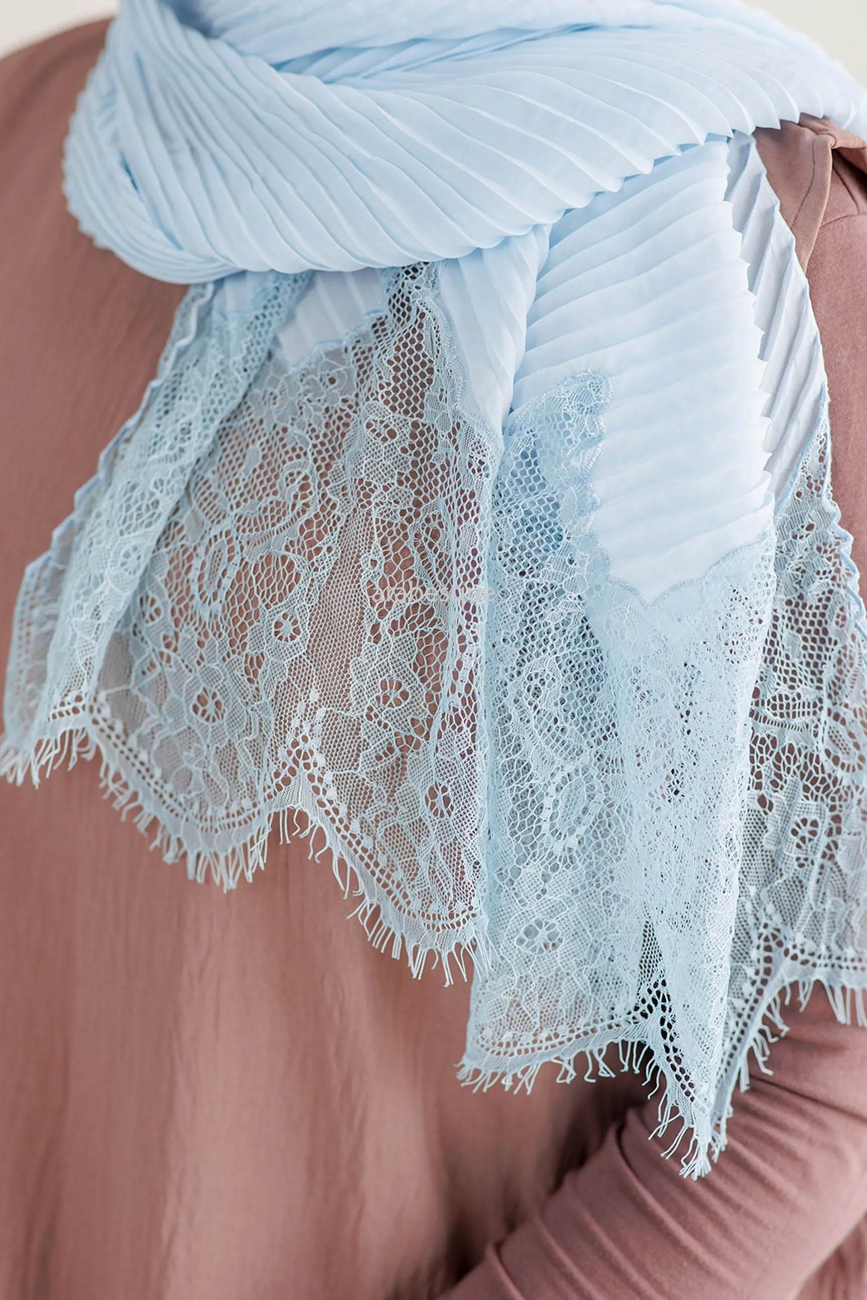 Kashkha Pleated lace Hijab