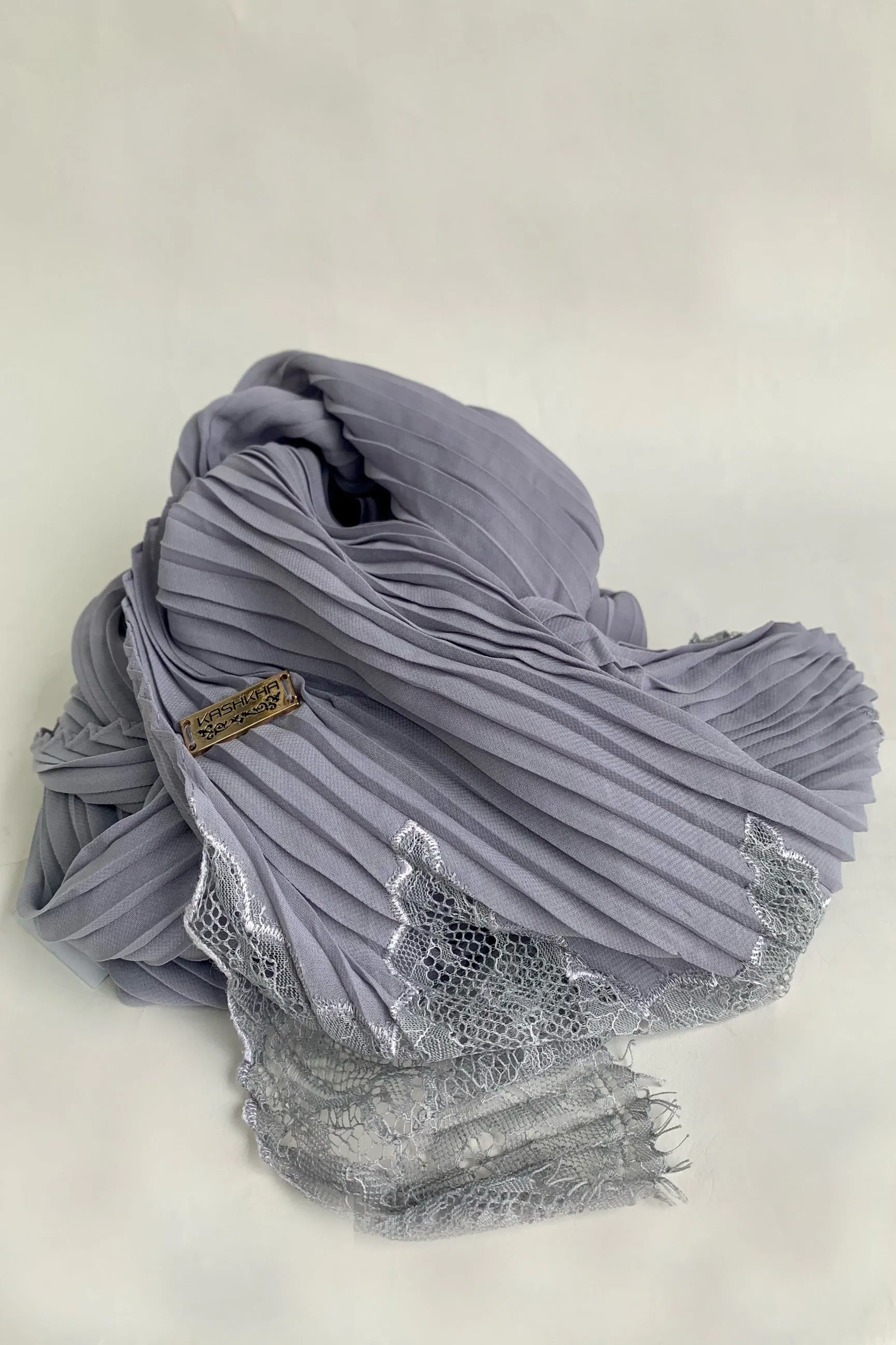 Kashkha Pleated lace Hijab