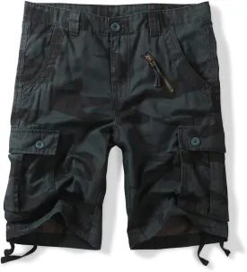 OCHENTA Men's Camo Cargo Shorts with 6 Pockets Casual Military Work Shorts