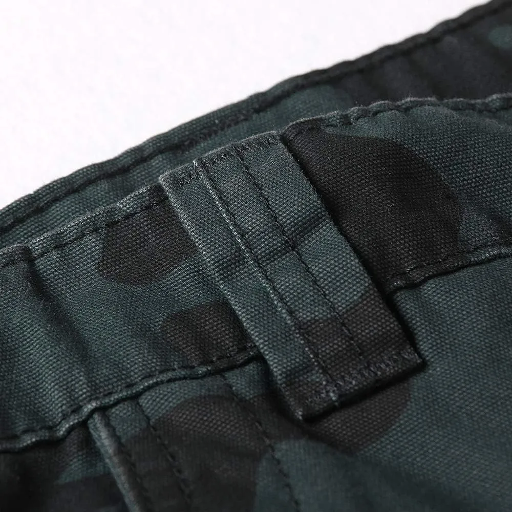 OCHENTA Men's Camo Cargo Shorts with 6 Pockets Casual Military Work Shorts