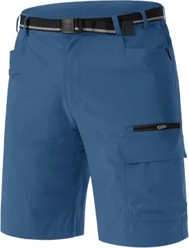 TACVASEN Men's Summer Outdoor Shorts Quick Dry Cargo Casual Work Hiking Shorts (NO Belt)