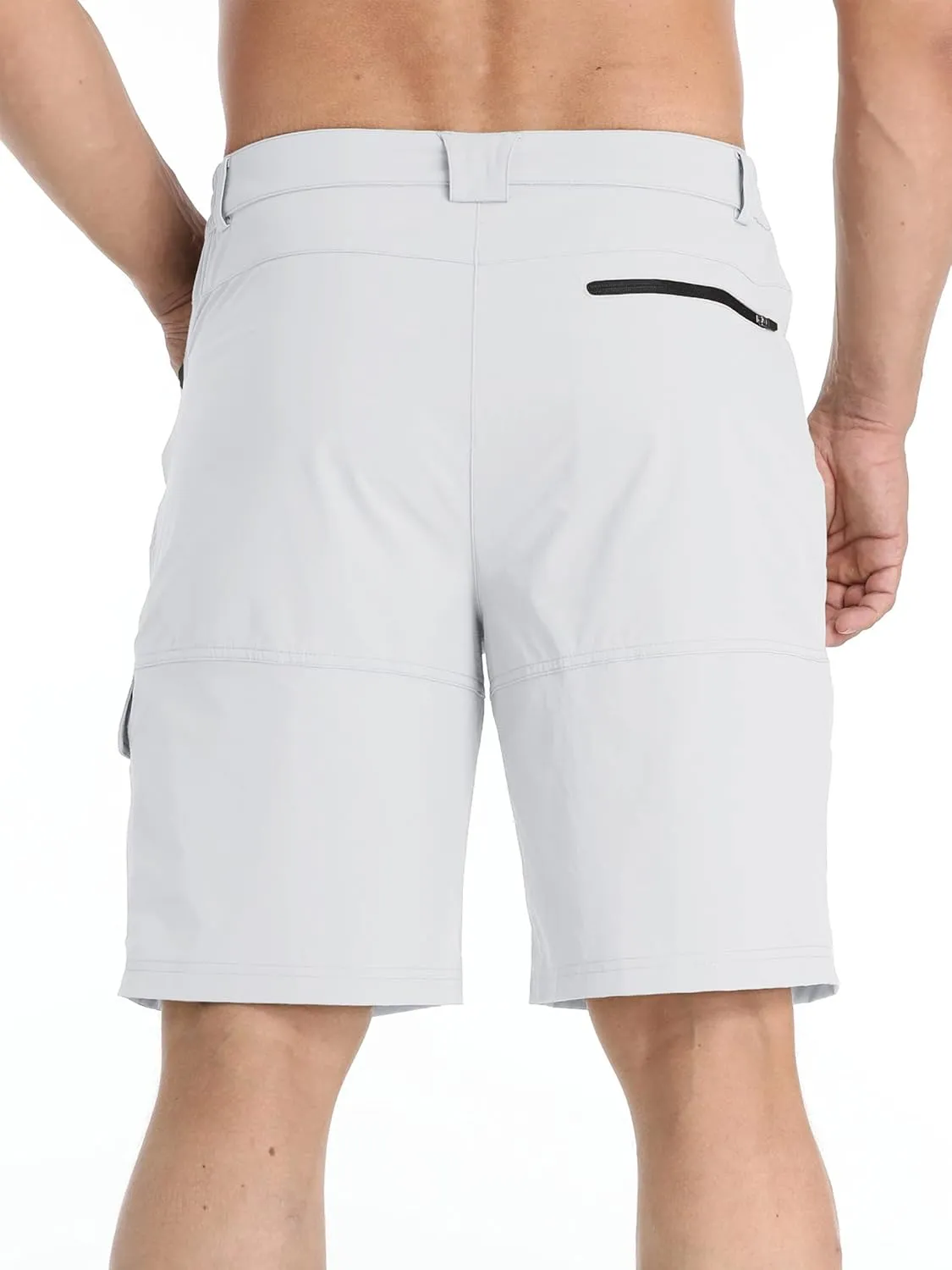 TACVASEN Men's Summer Outdoor Shorts Quick Dry Cargo Casual Work Hiking Shorts (NO Belt)