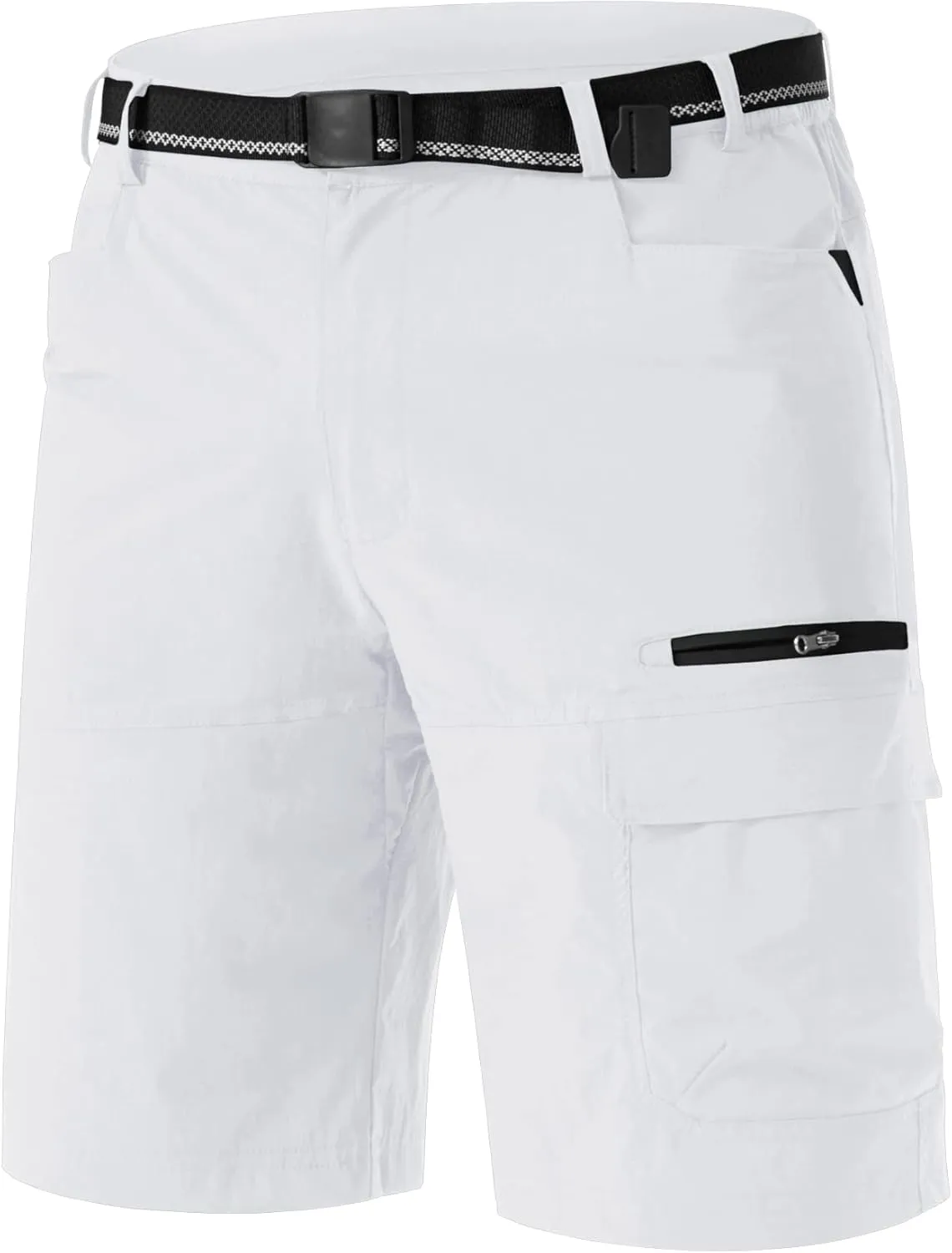 TACVASEN Men's Summer Outdoor Shorts Quick Dry Cargo Casual Work Hiking Shorts (NO Belt)