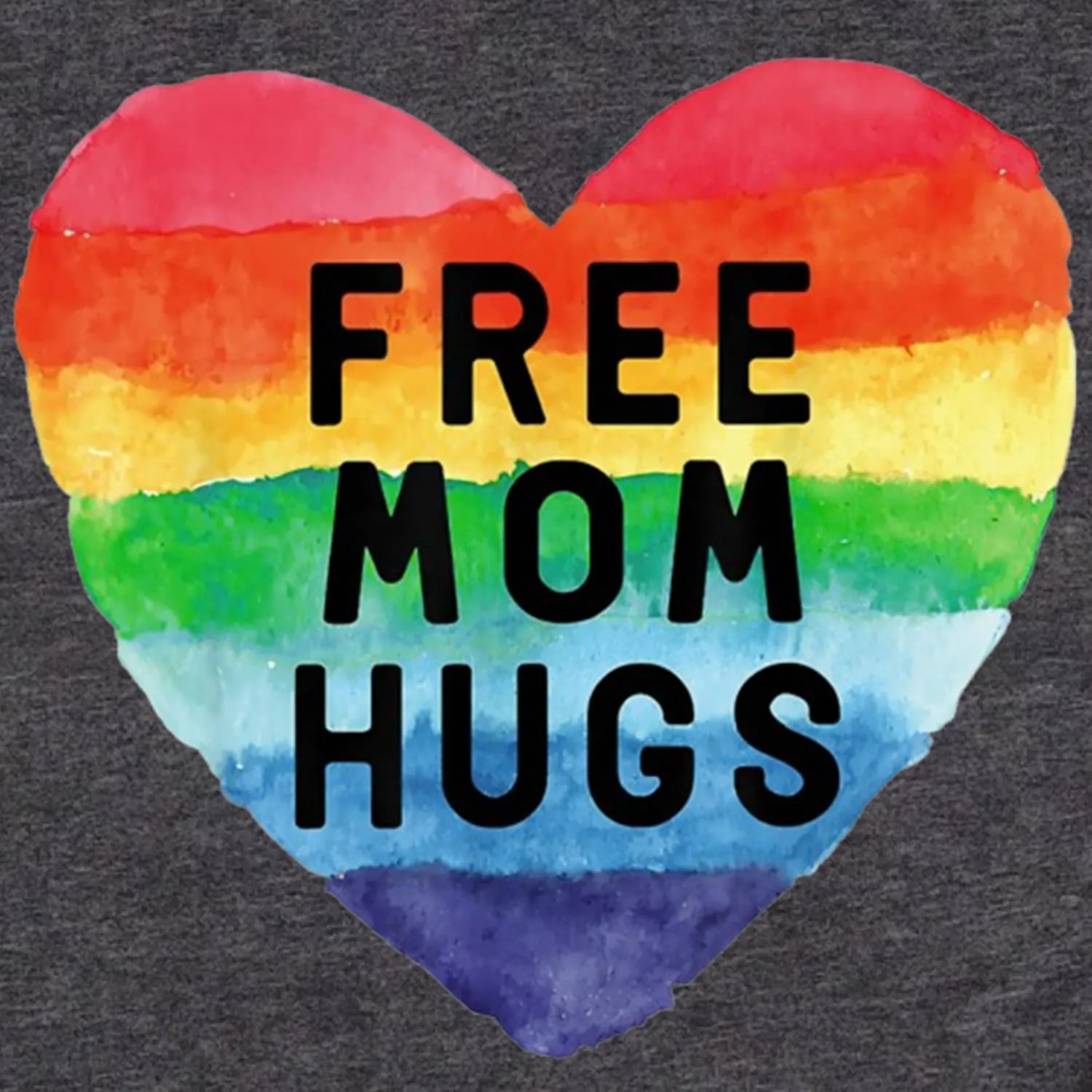 Womens LGBTQ Pride Shirts Free Mom Hugs Ally T-Shirt Rainbow Gay Less Pride Short Sleeve